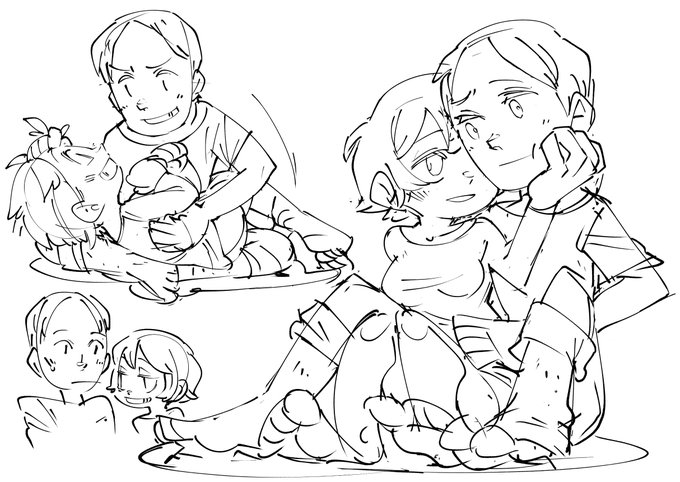 お絵かき:イチャ 