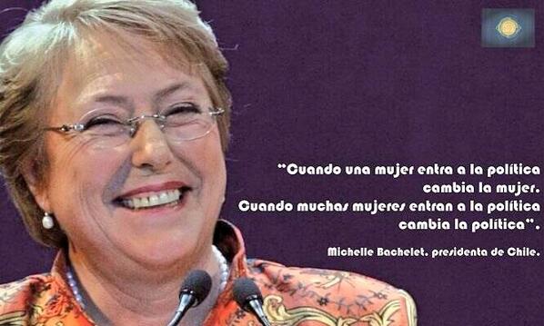 Juan Pablo Pozo B. on Twitter: "@LorenaR06913941 Totalmente de acuerdo  Lorena leyes q permitan una equidad real Mira esta frase de #MBachelet  Abrazos http://t.co/UL3Szp7GkL"