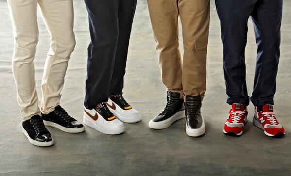 The once ungentlemanly sneaker has undergone a fashion baptism (Photo: Tony Cenicola/NYT) nyti.ms/1oY51WK