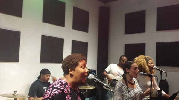 #LateNight #Rehearsal with @Adeshamusic & @AlexisRoseMusic for #SanJose #JuneteenthFestival. #musiclife is exciting!