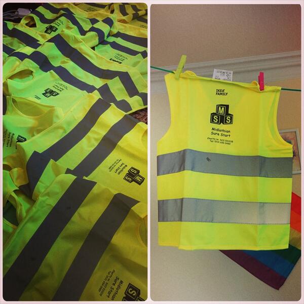 hisandherprints's tweet image. @MidSureStart Some hi vis vests ready to keep the kids safe on trips!