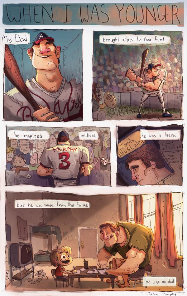 Happy father's day to the one and only @DaleMurphy3 Pretty sure this comic from a couple years ago still applies. 
