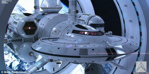 HP's tweet image. Woah - this is cool. @NASA reveals designs for a futuristic spacecraft: ow.ly/y0jXX via @MailOnline