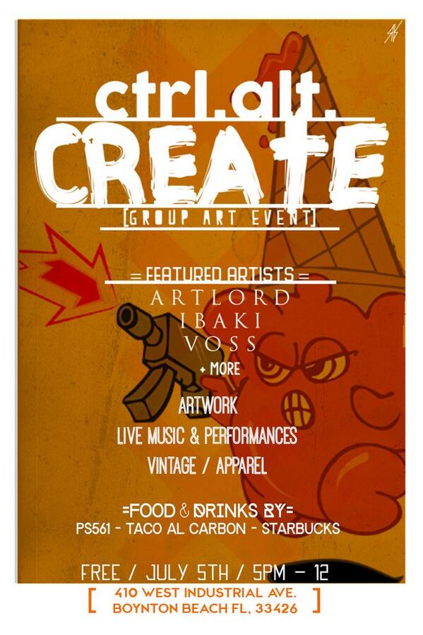 CtrlAltCre8's tweet photo. Its about to get real at this up coming event !  Check out the instagram for post and artwork! http://t.co/zAQ2eiSsMx