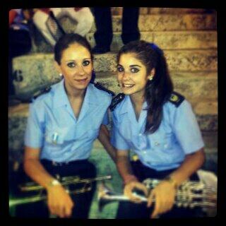 mary_minguet's tweet photo. Ayer con @Xelobl en la plaza de toro de Málaga. http://t.co/W5Q0MfQ0xM