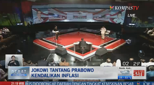 KompasTV's tweet photo. Jokowi ke Prabowo: Bagaimana cara meningkatkan peran TPID? #DebatCapres http://t.co/v4VefOOoNj