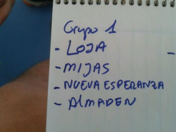 Grupo 1: sorteo en directo. <a href="/deportivolojafs/">deportivolojafs</a> - #Mijas -#Nuevaesperanza - #Almadem