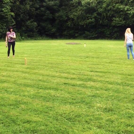 Mandy &amp; Emma playing rounders #Celebrateservice #DestinationMidlands <a href="/HIDerbyNotts/">HI Derby Nottingham</a>