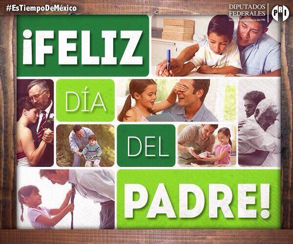 CristinaRuiz_S's tweet photo. Por su dedicación para ser ejemplo y su esfuerzo diario para sacar adelante a sus familias, ¡felicidades papás!. http://t.co/giGuaTbuIg