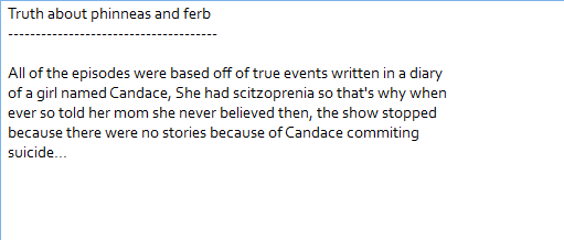 PoppingInsert's tweet image. Truth On
Phineas and Ferb