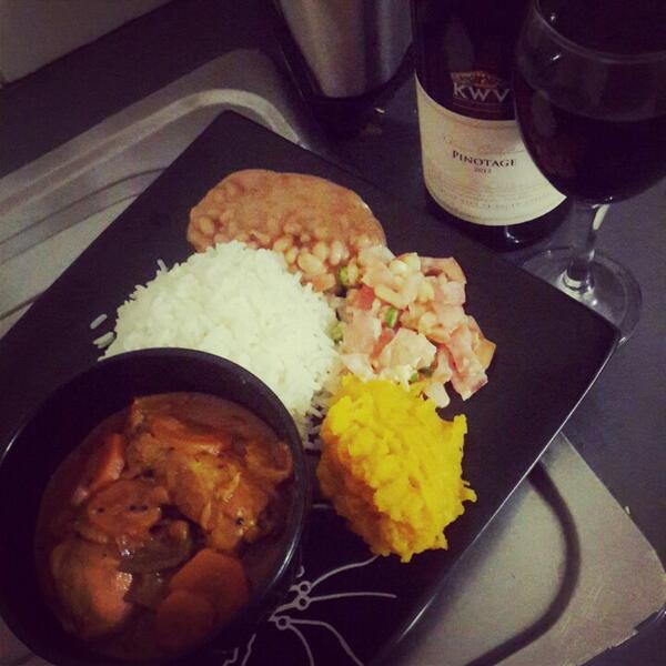 Boet_Themba's tweet image. Supper things #chickenstew #sambals #bakedbeans #pumpkin #redwine #kwv #pinotage #2013 #classiccollection
