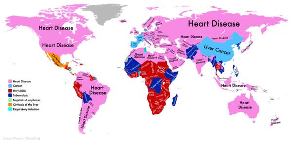 UN_satisfactory's tweet photo. In expatistan it's cirrhosis. MT “@Amazing_Maps: The disease most likely to kill you by country."
- http://t.co/M8tmc2bLPp”