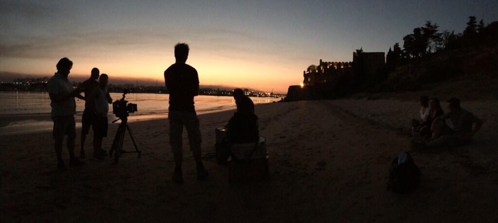 Shooting The Escape in Ferragudo, directed by Ineke Houtman, DOP Jeroen de Bruin, starring Isa Hoes &amp; Edwin Jonker.