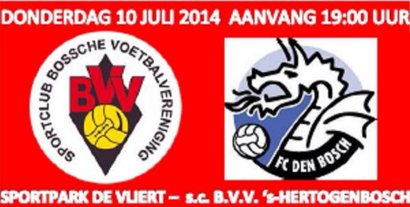 Donderdag 10 juli staat de oefenpartij tegen buurman <a href="/OfficialFCDB/">FC Den Bosch</a> op de kalender!