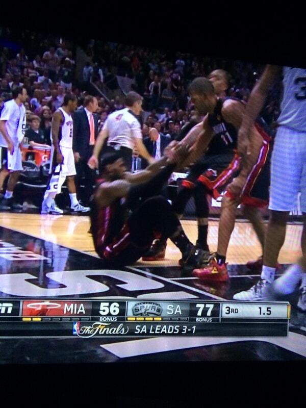 The most help LeBron has gotten all night