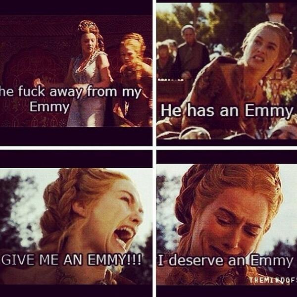 Lena be like .... #Emmys2014