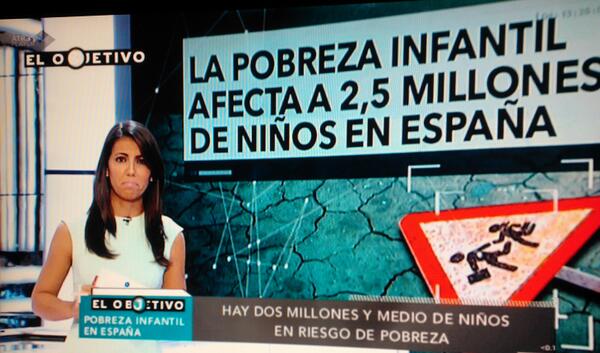 moral52's tweet photo. EL HAMBRE ES CRIMINAL,EL HAMBRE EN ESPAÑA ALCANZA A 2,5 MILLONES DE NIÑOS PERO TODO VA BIEN,EL IBEX,LA BOLSA,LA BANCA http://t.co/cJ7lSkYyGc
