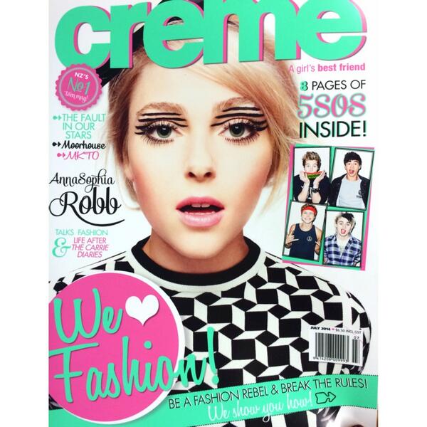 CremeMagazine's tweet image. Hot off the press! The #July issue of Creme has arrived featuring the beaut @robbannasophia! In stores now xx