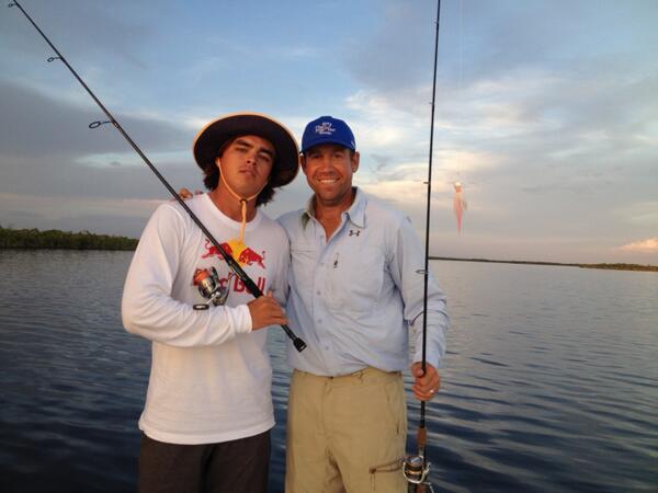 ErikCompton3's tweet photo. No better person to share a runner-up finish with than @RickieFowlerPGA. There will be a fish off! #USOpen http://t.co/UtOUfwgTU4