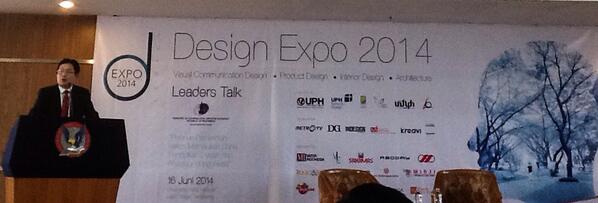 Sekarang giliran pak Elya, dekan School of Design yg memberikan kata sambutan :)