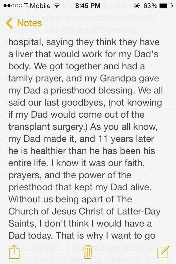 B_Nelson8's tweet photo. Why I am so grateful to be ordained an Elder by my Father on Father's Day http://t.co/Knbt0rkvv7