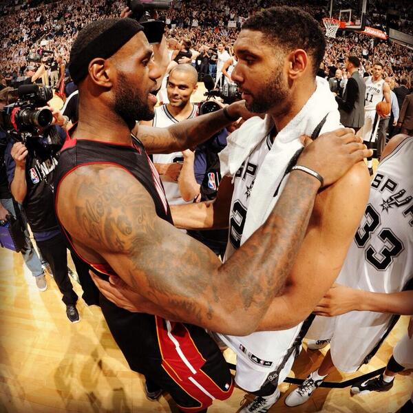 LeBronTeam's tweet photo. Mutual respect http://t.co/LV4XnS9QrJ
