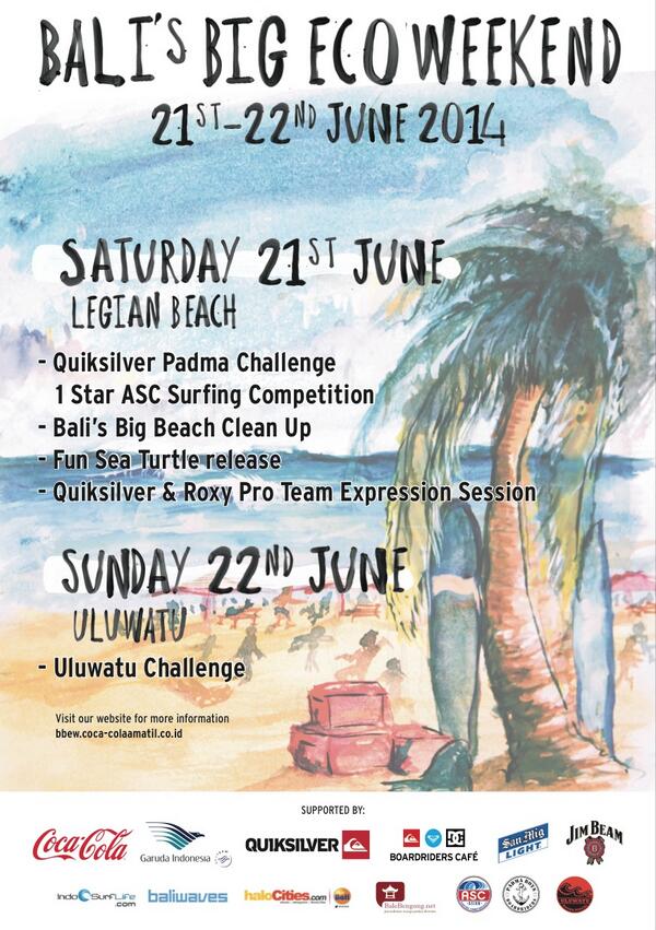 Come to this weekend’s #BaliEcoWeekend at PadmaBeach,Legian,to find out how u can be part of the solution