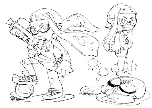 お絵かき:splatoon 