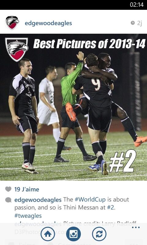 El_Thini's tweet photo. Hey boys! @aaurit12 @xanderbobander We are #2. Thanks @edgewoodeagles Go Eagles! http://t.co/78eS7zn0D9