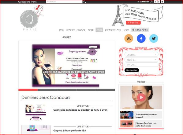 QuejadoreLyon's tweet photo. A savoir que ce jeu concours se termine ce soir à 23H00 !!. Ne perdez plus de temps 🎁 🎉 💋 
http://t.co/L3ljit3Nk2 http://t.co/Gr0qBPG70e