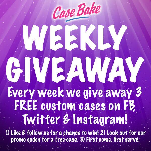 Case_Bake's tweet image. #weeklygiveaway #competition We're #givingaway a #customcase every week to our followers! Watch out for one of codes!