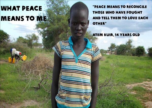 SSPCluster's tweet photo. With news that the Addis talks have again collapsed, Atem Kuir says what peace would mean to him #southsudan http://t.co/ryQCBYFWdc