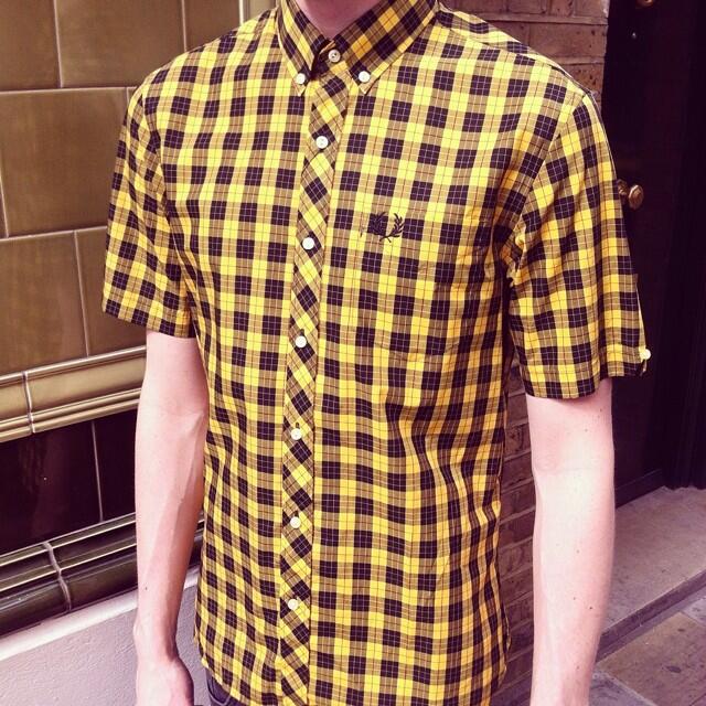 Fred perry tartan shirt shop short sleeve