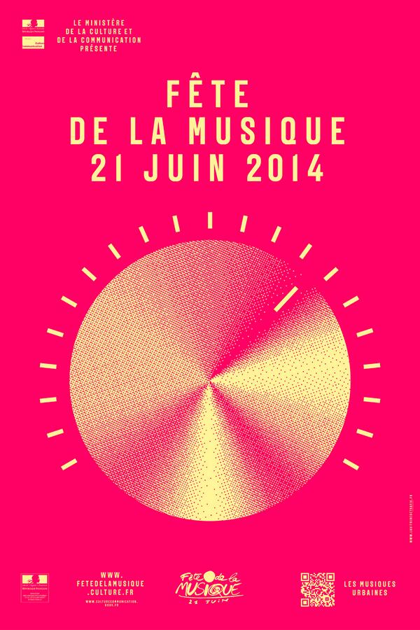 Affiche de la Fête de la Musique 2014 / Ministère de la Culture et de la Communication