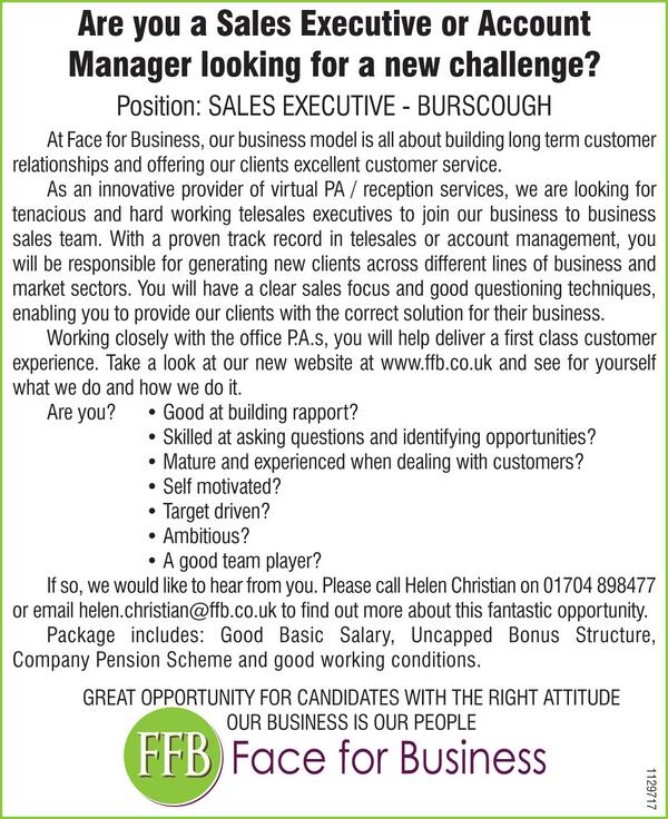 **New Job Alert** Are you in the Burscough area of Lancashire and looking for  a new challenge? #LoveBurscough