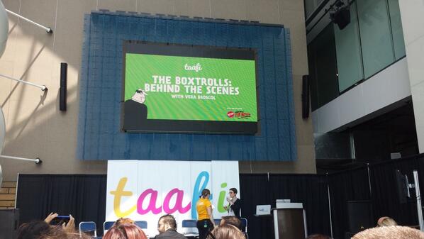 cjpallant's tweet image. #Animation @TheTAAFI panel @verabee talks about #BoxTrolls. Wonderful images! @anistudies @AnimatorSAS2014 #SAS2014