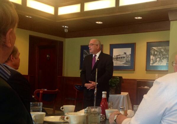 Always great to hear from Congressman <a href="/GerryConnolly/">Rep. Gerry Connolly</a> today in Herndon. With <a href="/SheilaOlem/">Sheila Olem</a> <a href="/Cesar_del_A/">Cesar del Aguila</a> <a href="/tgreeson/">Tom Greeson</a>