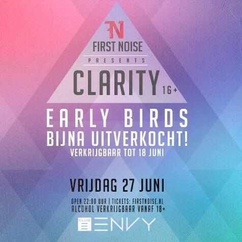 FirstNoise's tweet photo. Nog 26 early birds te koop voor 2,50! Gaan sowieso vandaag of morgen op! Koop ze nu via http://t.co/NpK8Ivt9BJ http://t.co/7qWCgzV63X