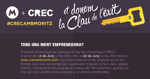 bcn_ajuntament's tweet photo. El @CRECbcn i @MoritzBarcelona donen una oportunitat als #emprenedors. Mireu: http://t.co/483kFTioyI  #crecambmoritz http://t.co/4ha230CaVi