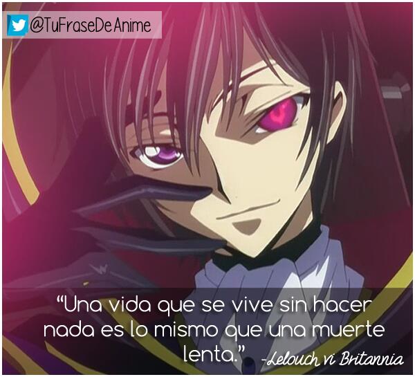 Frases De Anime on X: Una vida #Frases #Anime #CodeGeass   / X