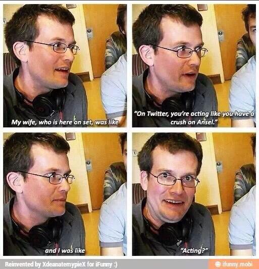 AnselsDamsel's tweet photo. John Green never fails to crack me up. 😂 http://t.co/bCa5QjfLrE