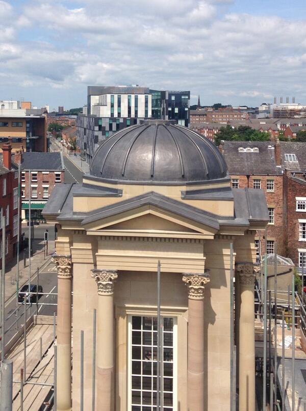 Lead works now complete to the first dome at St. Andrews Church in Liverpool #Lead #Dome #Liverpool