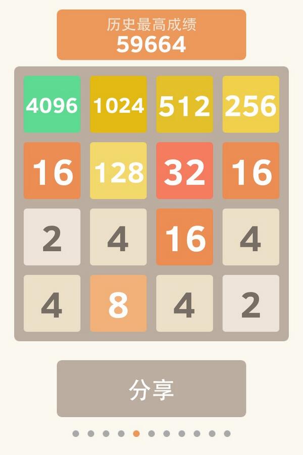 ShawodsNight's tweet photo. 我的2048 http://t.co/XPXeu4ODTw
