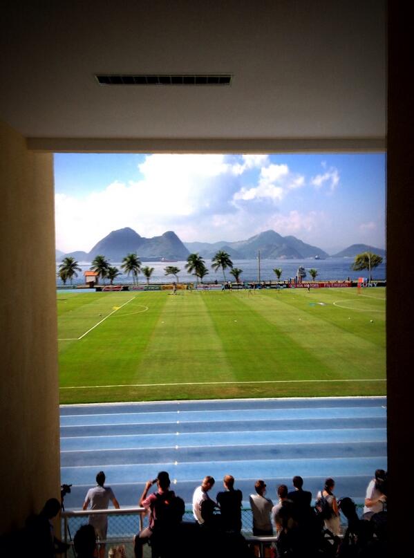 Can't believe there's a better backdrop to a training pitch anywhere in the world
