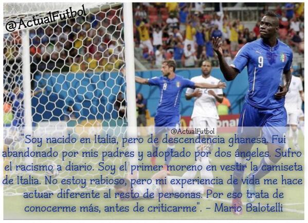 ActualFutbol's tweet photo. La lección que le da a los críticos Mario Balotelli... ¡CRACK! http://t.co/c9yegAETzM