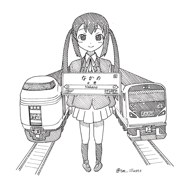 赤準急みやび 柳瀬川 みずほ 以前描くのを失敗したあずにゃん描きました 中野駅と 特急あずさ号で 中野梓 ですｗ おせじでもうまいと言ってくれる人rt 私の絵嫌いじゃないよって人rt けいおん Http T Co Tcxjcwr2wn Twitter