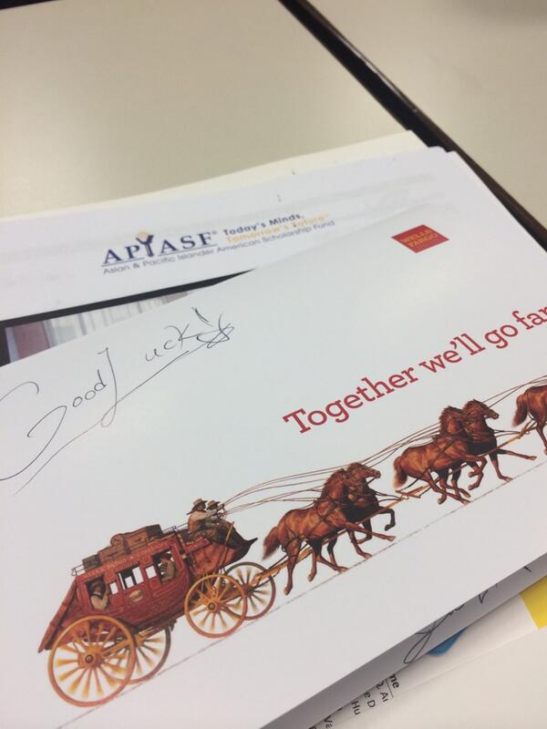jjmeowmeoww's tweet image. "Dear future scholar" letters with@APIASF and @WellsFargo! #repEdEquity #HigherEdSummit #APIASF #GMSScholar