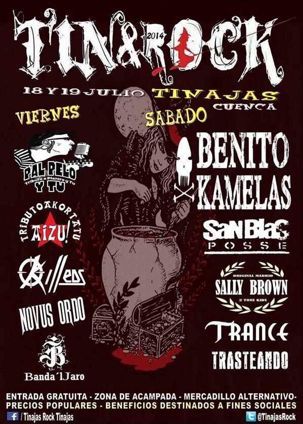 postureoconquen's tweet photo. "@TinajasRock  @postureoconquen RT para ayudar a difundir festival gratuito x favor. http://t.co/dujUoq7sgc"