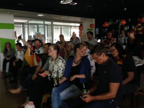 shenda's tweet photo. World cup football with iProspect Deutschland http://t.co/8CTP5sdbN8