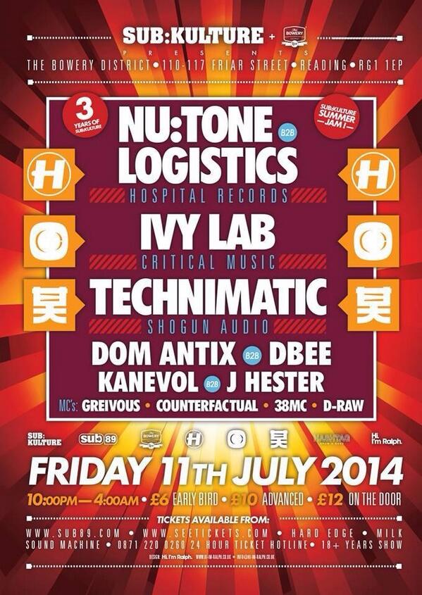 OUR NEXT INSTALMENT ▪️11th July ▪️ <a href="/nutone/">Nu:Tone</a> <a href="/LogisticsDNB/">Logistics</a> <a href="/IvyLab_/">Ivy Lab</a> <a href="/TechnimaticUK/">Technimatic</a> ▪️ADVANCE TICKETS STILL AVAILABLE ▪️